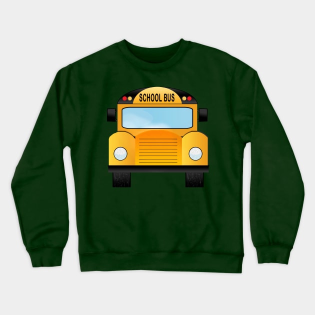 school bus Crewneck Sweatshirt by Ahmed ALaa